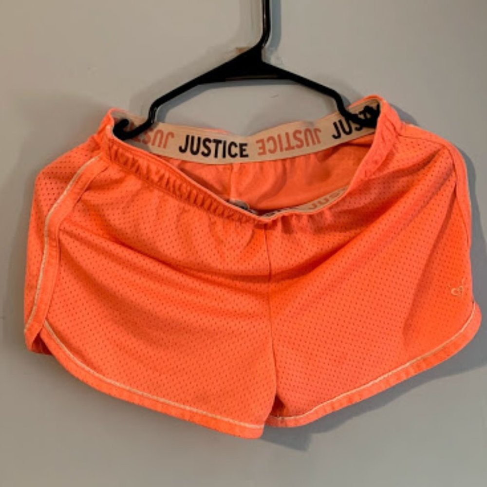 Girls Shorts By Justice Size 14 Color White Pink